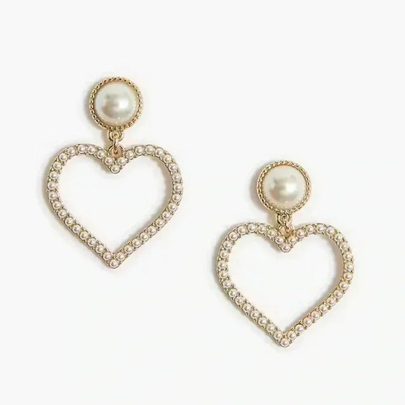 🆕J. Crew Heart Statement Earrings - Picture 4 of 12